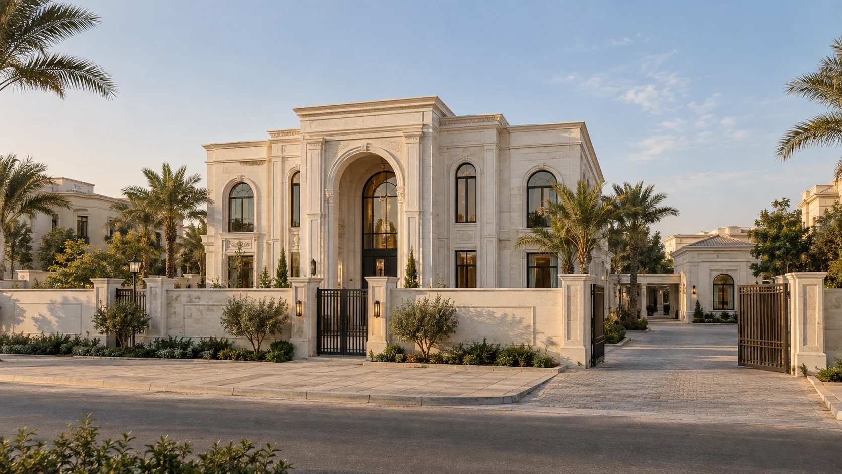 تصور معماري لفيلا بطابع إماراتي
